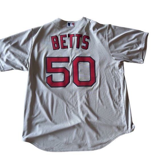 NEW Nike Boston Red Sox Jersey Mookie Betts Gray T770 BQG3 Men’s XL - Picture 2 of 5